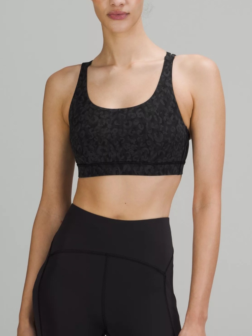 lululemon energy bra intertwined camo deep coal multi